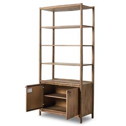 Genesis Rustic Lodge Brown Oak Bookcase|