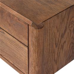 Genesis Rustic Lodge Brown Oak Executive Desk|