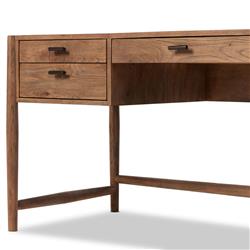 Genesis Rustic Lodge Brown Oak Executive Desk|