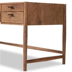 Genesis Rustic Lodge Brown Oak Executive Desk|