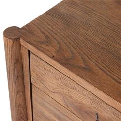 Genesis Rustic Lodge Brown Oak Executive Desk|