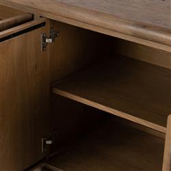 Genesis Rustic Lodge Brown Oak Wood Sideboard|