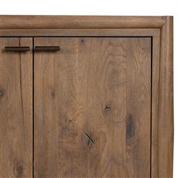 Genesis Rustic Lodge Brown Oak Wood Sideboard|