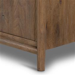 Genesis Rustic Lodge Brown Oak Wood Sideboard|