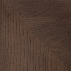 Hadley Rustic Brown Leather Wood Tufted Ottoman|