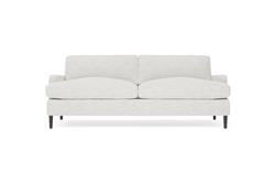 Claudie Heathered Ivory Performance Sofa - 86&quot;|