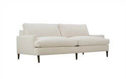 Claudie Heathered Ivory Performance Sofa - 96&quot;|