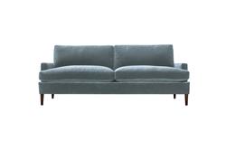 Claudie Slate Blue Sofa - 86"|