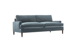 Claudie Slate Blue Sofa - 86"|