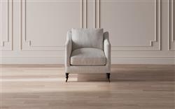 Madeline Heathered Ivory Performance Arm Chair|
