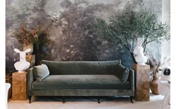 Madeline Heathered Ivory Performance Sofa - 90&quot;|