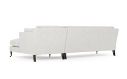 Madeline Heathered Ivory Performance Chaise Sectional - Right Chaise - 113&quot;|