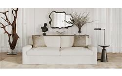 Henri Soft Ivory Sofa - 90&quot;|
