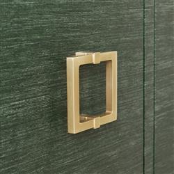 Worlds Away Effie Green Grasscloth Buffet|