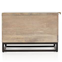 Madison Global Bazaar Light Wash Mango Wood Storage Coffee Table|