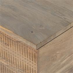 Madison Global Bazaar Light Wash Mango Wood Storage Coffee Table|