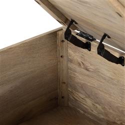 Madison Global Bazaar Light Wash Mango Wood Storage Coffee Table|