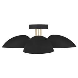 Visual Comfort Studio Jane Modern Classic Midnight Black Semi Flush Mount|