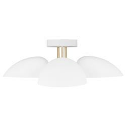Visual Comfort Studio Jane Modern Classic Matte White Semi Flush Mount|