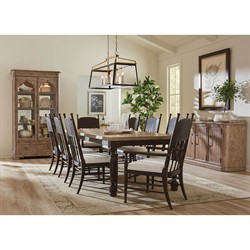 Leo Updated Traditional Beige Performance Black Oak Dining Arm Chair|