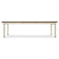 Asher French Cream Oak Extendable Rectangular Dining Table - 80-102"|