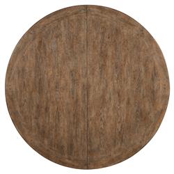 Asher French Cream Oak Extendable Round Dining Table - 54-76"|