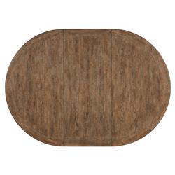 Asher French Cream Oak Extendable Round Dining Table - 54-76"|