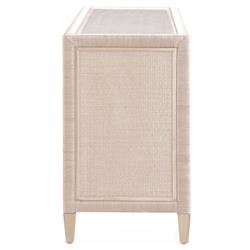 Kalea Coastal Beach Beige Woven Rattan Double Dresser|