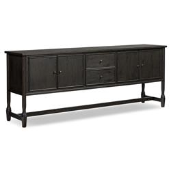 Bari Cracked Smoked Black Sideboard|