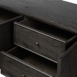 Bari Cracked Smoked Black Sideboard|