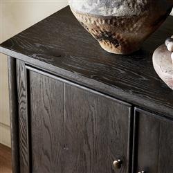Bari Cracked Smoked Black Sideboard|