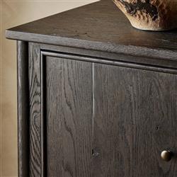 Bari Cracked Smoked Black Sideboard|