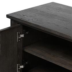 Bari Cracked Smoked Black Sideboard|