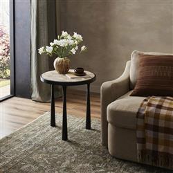 Billings Fossil Marble End Table|