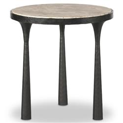 Billings Fossil Marble End Table|