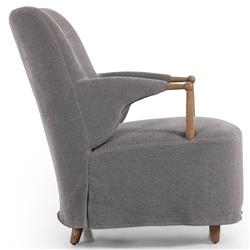 Brently Broadway Denim Linen Chair|