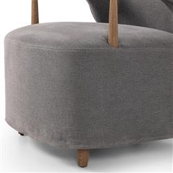 Brently Broadway Denim Linen Chair|