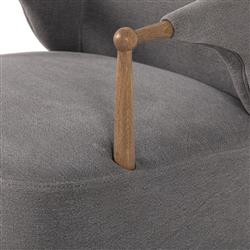 Brently Broadway Denim Linen Chair|