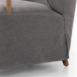 Brently Broadway Denim Linen Chair|