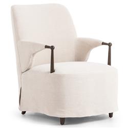 Brently Broadway Dune Linen Chair|