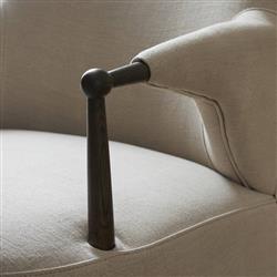 Brently Broadway Dune Linen Chair|