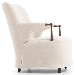 Brently Broadway Dune Linen Chair|