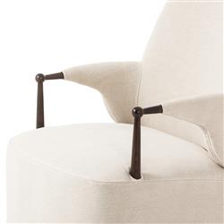 Brently Broadway Dune Linen Chair|
