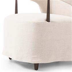 Brently Broadway Dune Linen Chair|