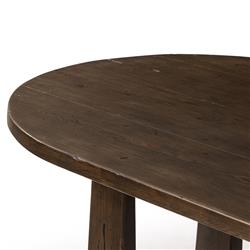 Ayla Aged Pine Oval Dining Table - 98"W|