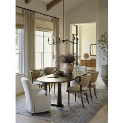 Ayla Aged Pine Oval Dining Table - 98"W|