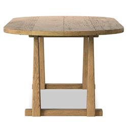 Ayla Worn Oak Oval Dining Table - 98"W|