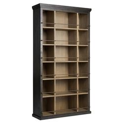 Alistair Smoked Black Bookcase|