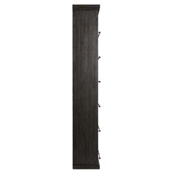 Alistair Smoked Black Bookcase|