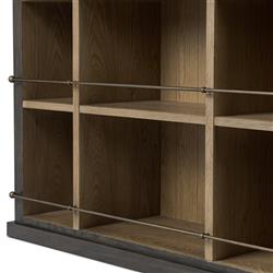 Alistair Smoked Black Bookcase|